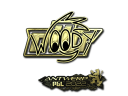 Sticker | WOOD7 (Gold) | Antwerp 2022