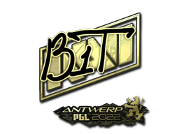 Sticker | b1t (Gold) | Antwerp 2022