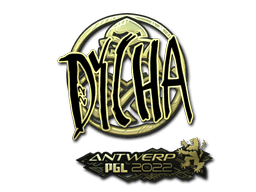 Sticker | dycha (Gold) | Antwerp 2022