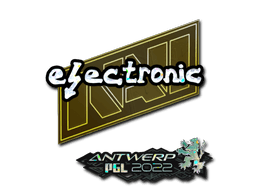 Sticker | electronic (Glitter) | Antwerp 2022