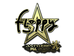 Sticker | floppy (Gold) | Antwerp 2022