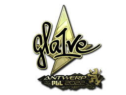 Sticker | gla1ve (Gold) | Antwerp 2022