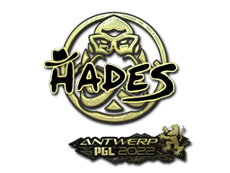 Sticker | hades (Gold) | Antwerp 2022