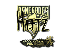 Sticker | hatz (Gold) | Antwerp 2022