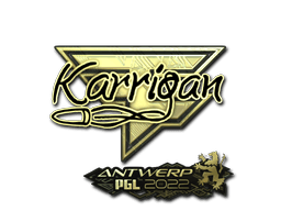 Sticker | karrigan (Gold) | Antwerp 2022