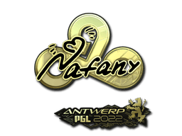 Sticker | nafany (Gold) | Antwerp 2022