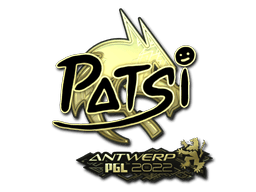 Sticker | Patsi (Gold) | Antwerp 2022