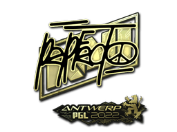 Sticker | Perfecto (Gold) | Antwerp 2022