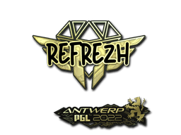 Sticker | refrezh (Gold) | Antwerp 2022