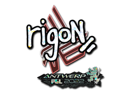 Sticker | rigoN (Glitter) | Antwerp 2022