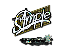 Sticker | s1mple (Glitter) | Antwerp 2022