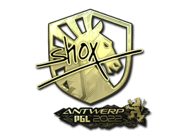 Sticker | shox (Gold) | Antwerp 2022