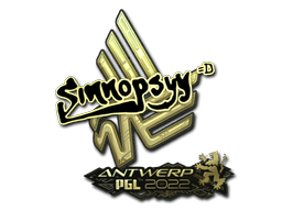 Sticker | sinnopsyy (Gold) | Antwerp 2022