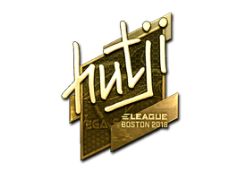 Sticker | hutji (Gold) | Boston 2018