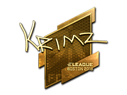 Sticker | KRIMZ (Gold) | Boston 2018