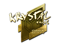 Sticker | kRYSTAL (Gold) | Boston 2018