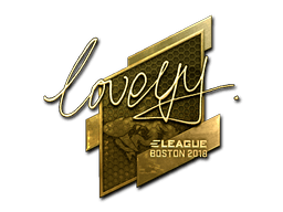 Sticker | LoveYY (Gold) | Boston 2018