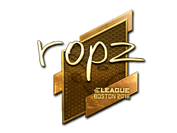 Sticker | ropz (Gold) | Boston 2018
