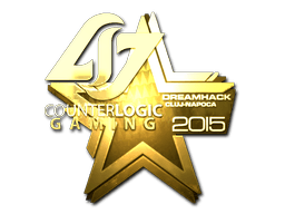 Sticker | Counter Logic Gaming (Gold) | Cluj-Napoca 2015