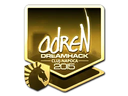 Sticker | adreN (Gold) | Cluj-Napoca 2015