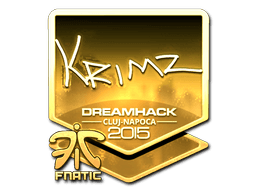 Sticker | KRIMZ (Gold) | Cluj-Napoca 2015