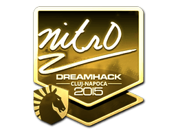 Sticker | nitr0 (Gold) | Cluj-Napoca 2015
