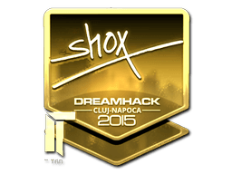 Sticker | shox (Gold) | Cluj-Napoca 2015