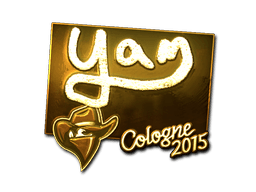 Sticker | yam (Gold) | Cologne 2015