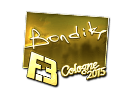Sticker | bondik (Gold) | Cologne 2015