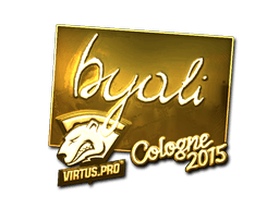 Sticker | byali (Gold) | Cologne 2015