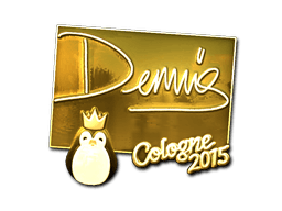 Sticker | dennis (Gold) | Cologne 2015