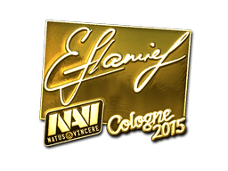 Sticker | flamie (Gold) | Cologne 2015