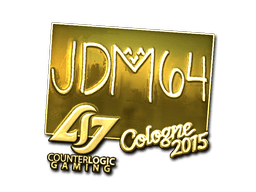 Sticker | jdm64 (Gold) | Cologne 2015