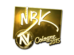 Sticker | NBK- (Gold) | Cologne 2015