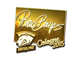 Sticker | pashaBiceps (Gold) | Cologne 2015