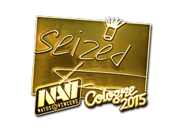 Sticker | seized (Gold) | Cologne 2015