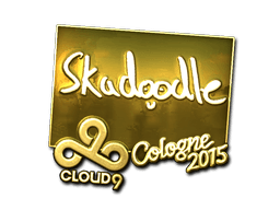 Sticker | Skadoodle (Gold) | Cologne 2015