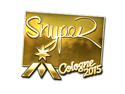 Sticker | SnypeR (Gold) | Cologne 2015