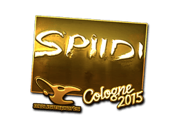 Sticker | Spiidi (Gold) | Cologne 2015