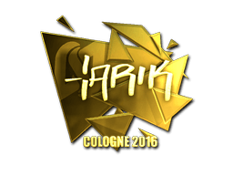 Sticker | tarik (Gold) | Cologne 2016