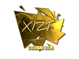 Sticker | Xizt (Gold) | Cologne 2016