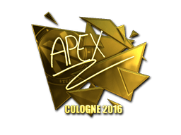 Sticker | apEX (Gold) | Cologne 2016