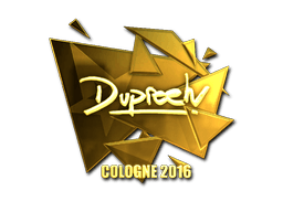 Sticker | dupreeh (Gold) | Cologne 2016