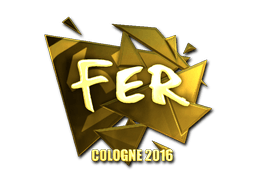 Sticker | fer (Gold) | Cologne 2016