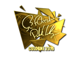 Sticker | f0rest (Gold) | Cologne 2016