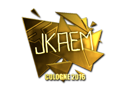 Sticker | jkaem (Gold) | Cologne 2016