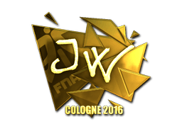 Sticker | JW (Gold) | Cologne 2016