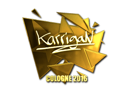 Sticker | karrigan (Gold) | Cologne 2016