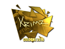 Sticker | KRIMZ (Gold) | Cologne 2016