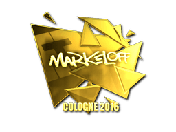 Sticker | markeloff (Gold) | Cologne 2016